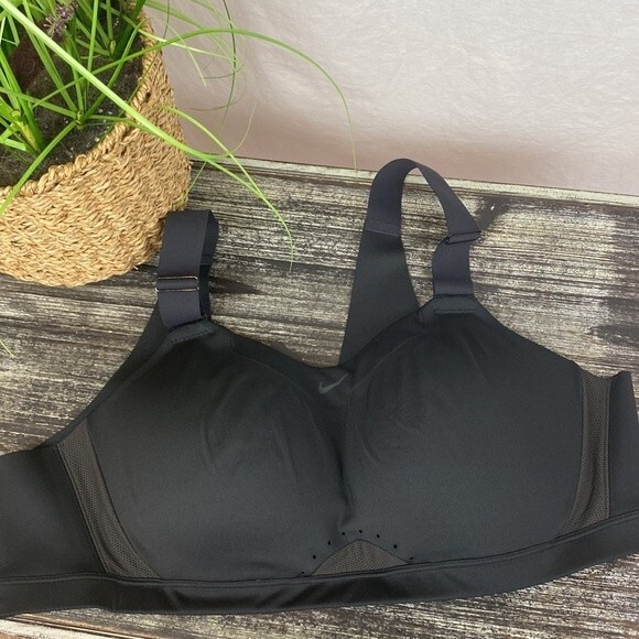 Nike Black Alpha Wire Free Training Athletic Dri-Fit High Support Bra 2X NEW - Picture 3 of 8